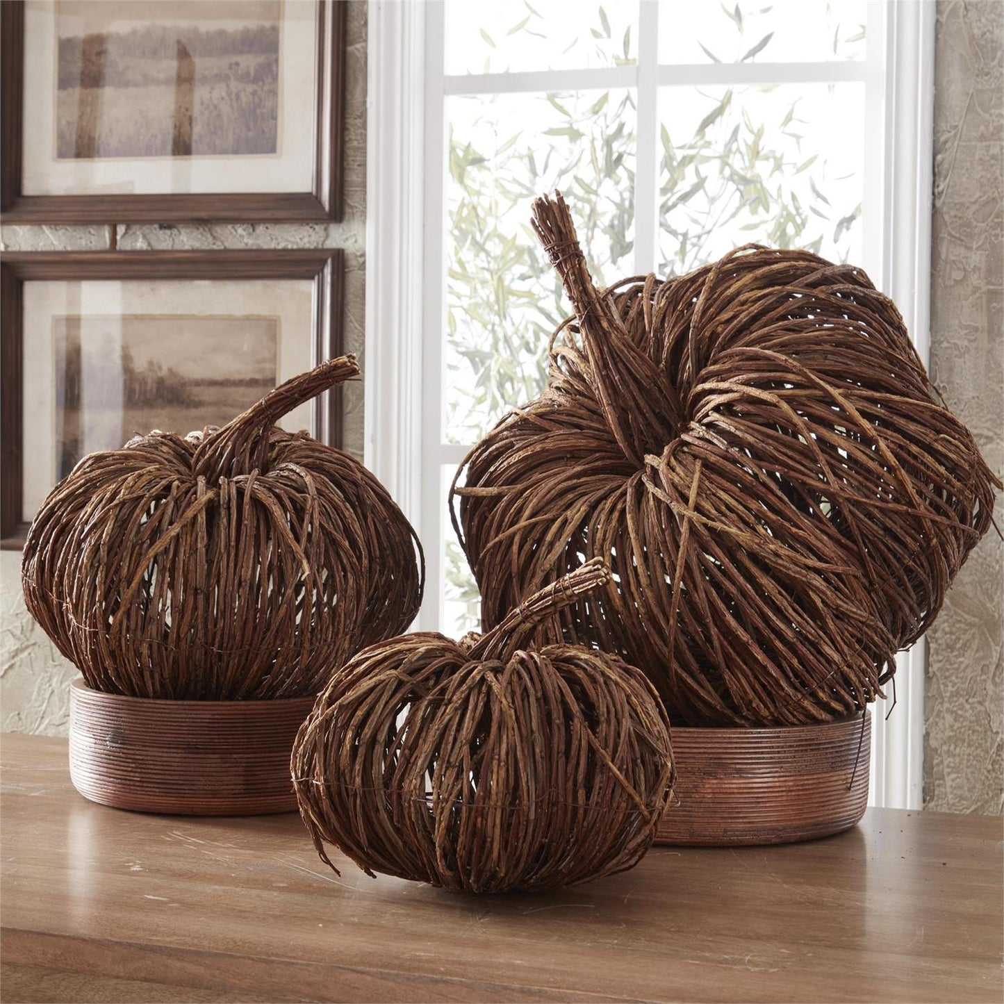 Woven Vine Pumpkin