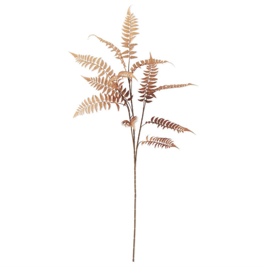 Orange w/Brown Speckles Fern Spray- 39in