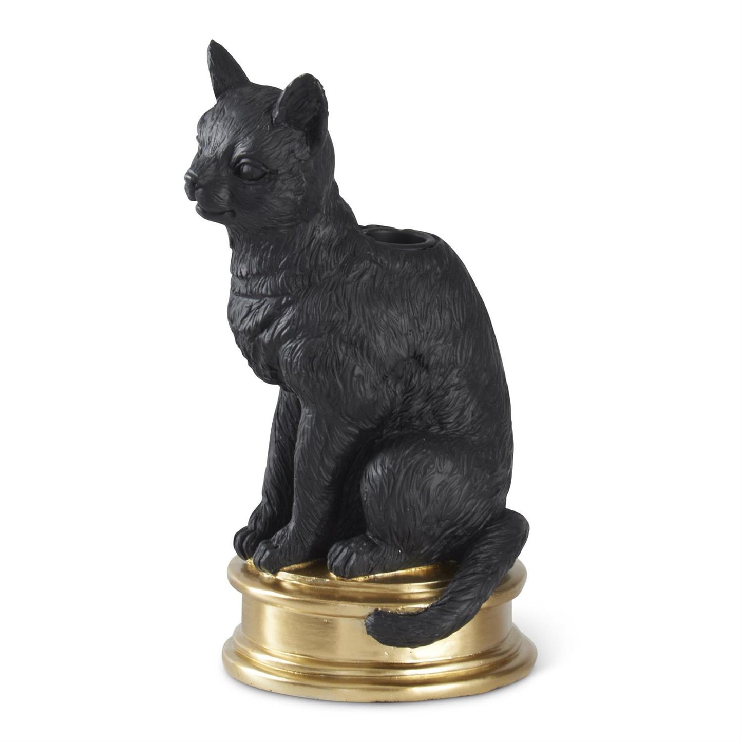 Black Cat Taper Candleholder