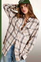 Plaid Loose Fit Button Down Shirt