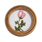 Colorful Framed Floral Embroidery