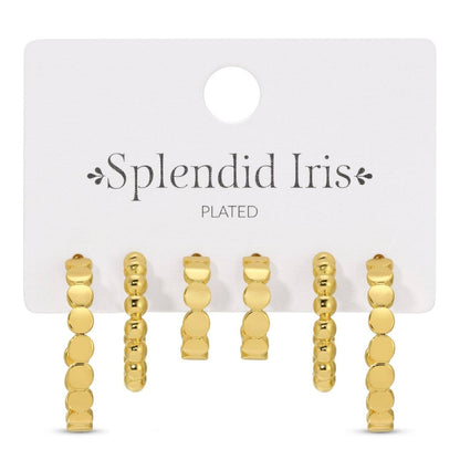 Set of 3 Dot Hoops