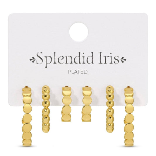 Set of 3 Dot Hoops