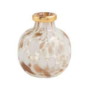 White & Gold Tortoise Vase