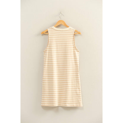 Ally Striped Sleeveless Mini Dress