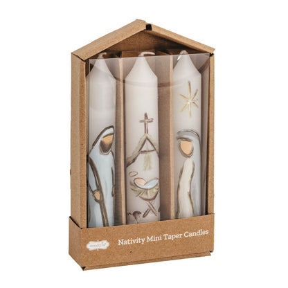 Nativity Mini Taper Candle Set