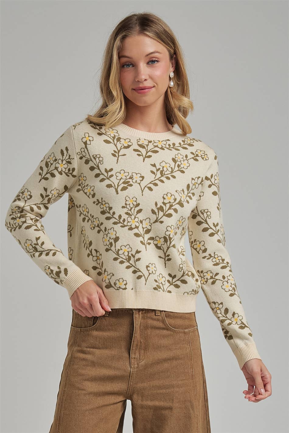 Cottage Floral Sweater