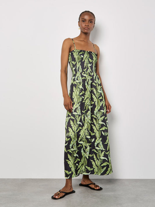 Devon Tropical Leaf Dress