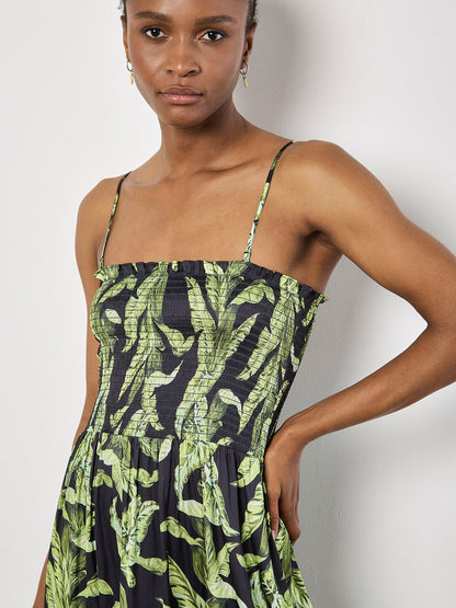 Devon Tropical Leaf Dress