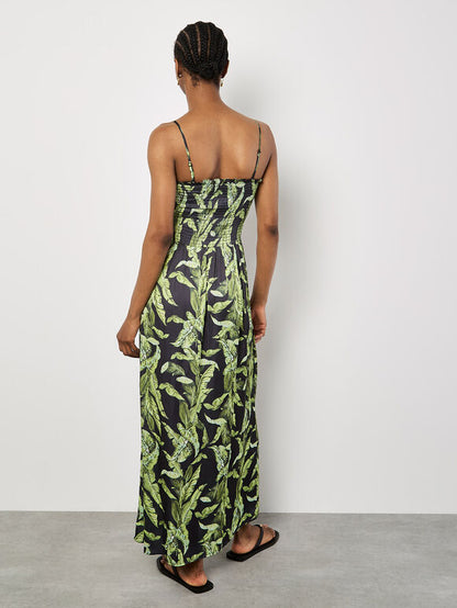 Devon Tropical Leaf Dress
