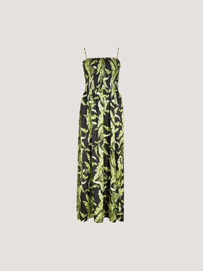Devon Tropical Leaf Dress