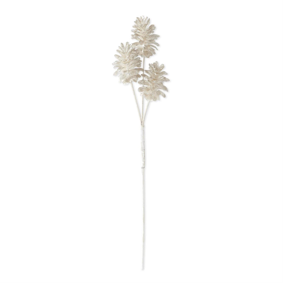 Silver w/White Pinecones - 28 in