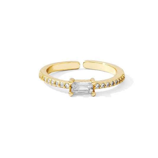 Clear Pave Adj Ring