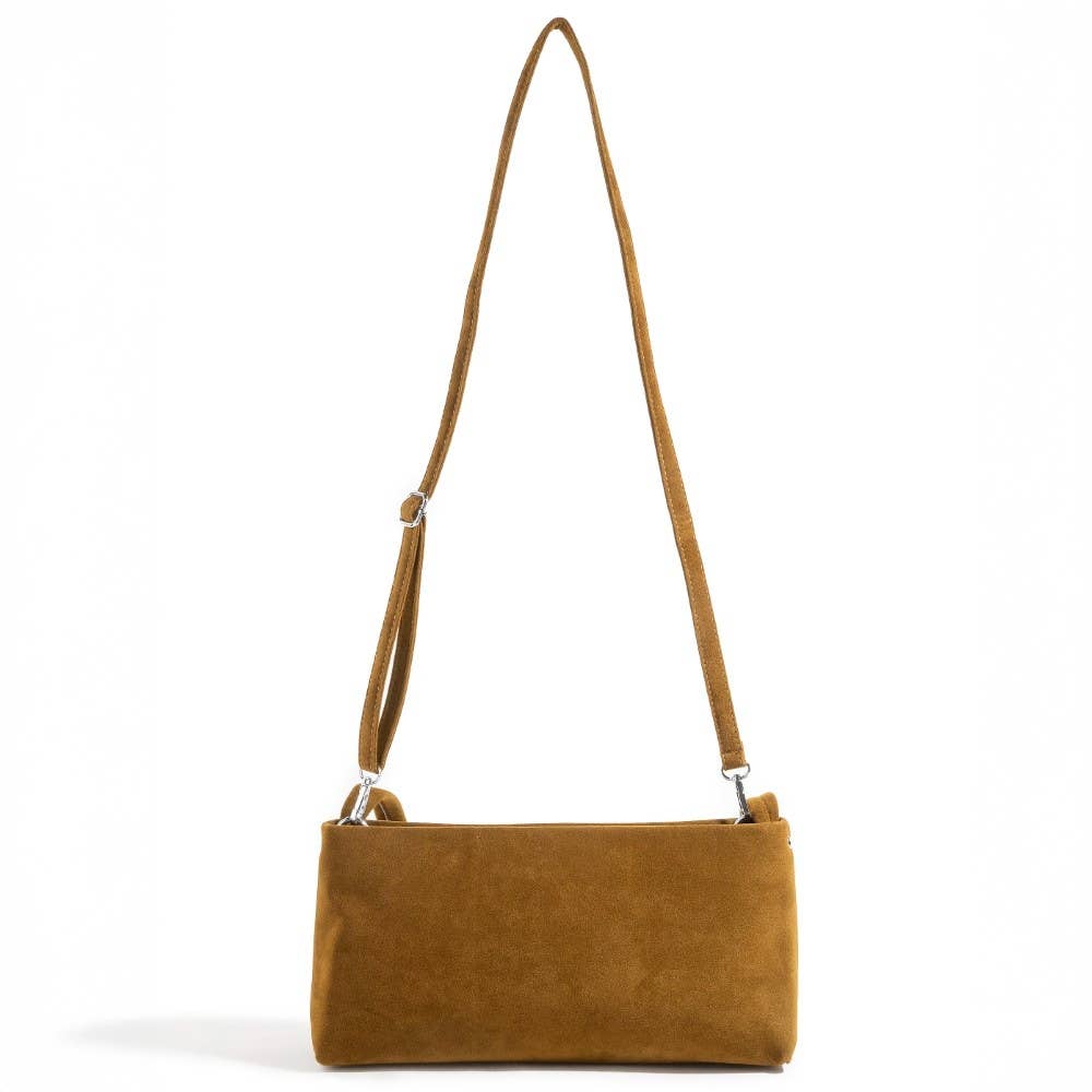 Faux Suede Rectangle Bag