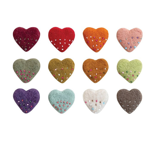 Felt Heart Magnet