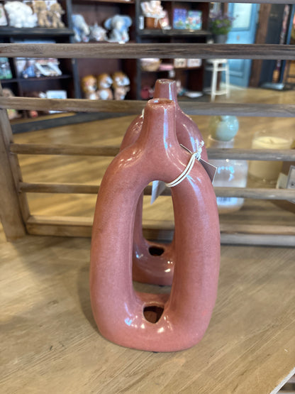 Oval Vase in Persimmon