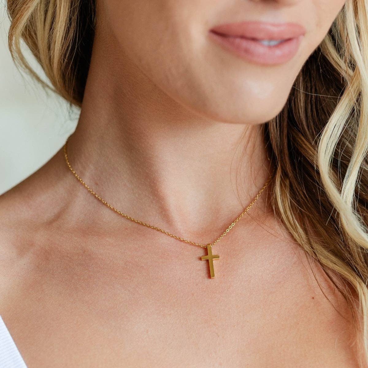 Water Resistant Cross Necklace