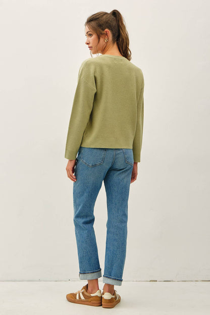 Rice Knit Sweater in Sage