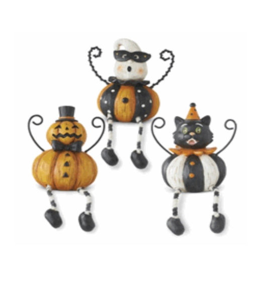 Halloween Dangle Leg Shelf Sitter