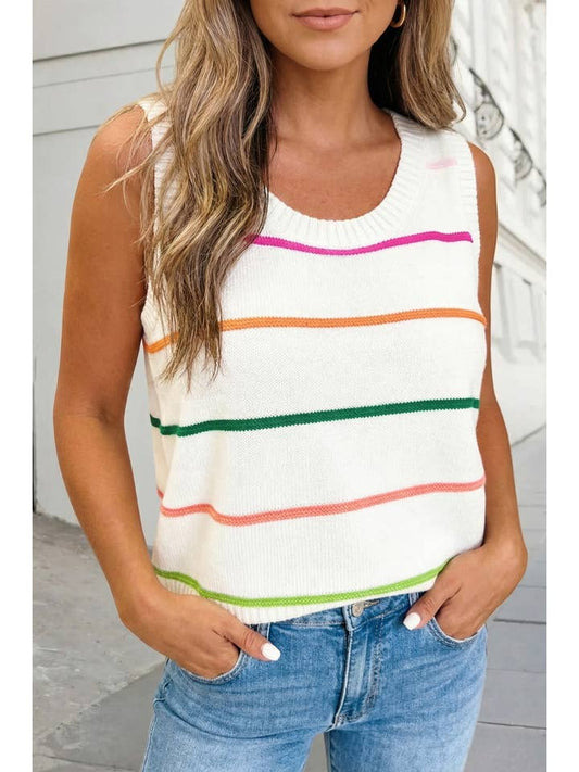 Striped Round Neck Sweater