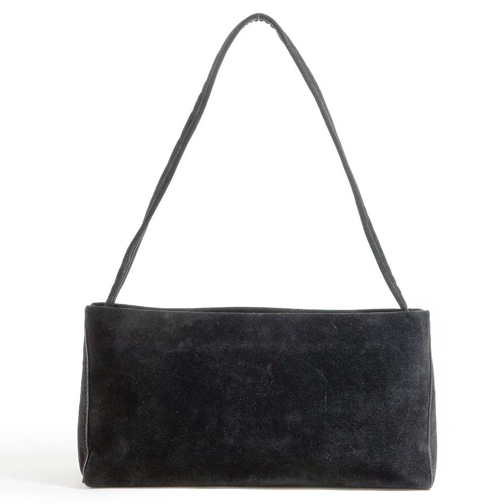 Faux Suede Rectangle Bag