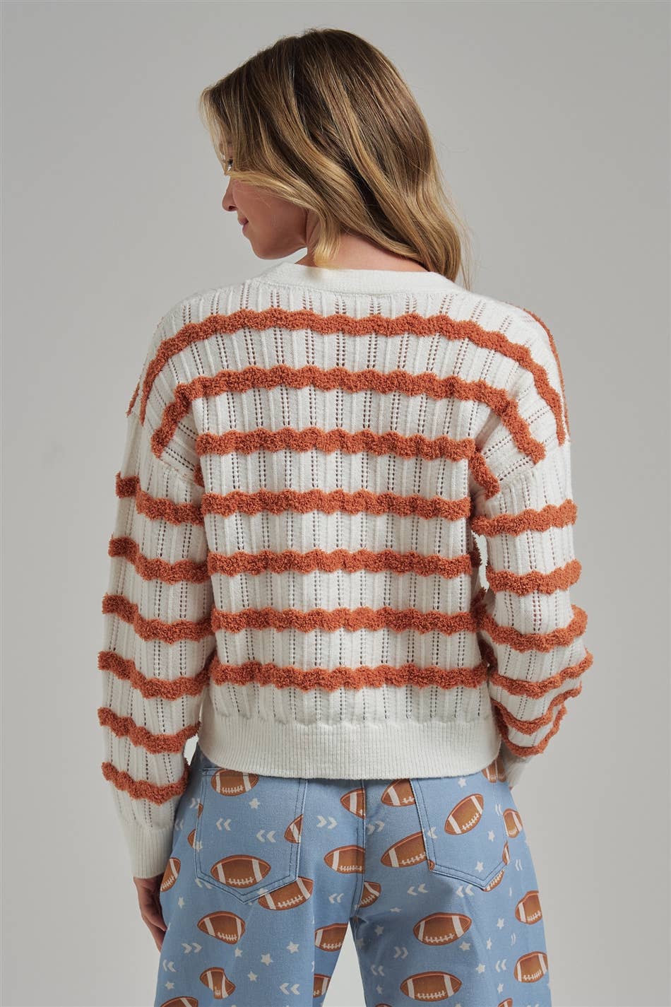 Wavy Stripe Cardigan