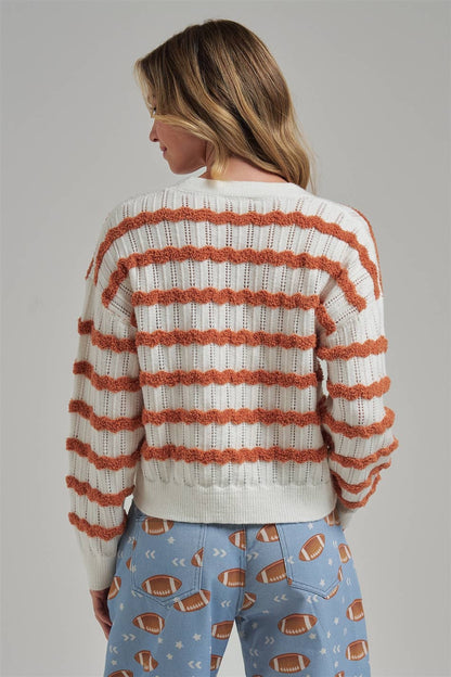 Wavy Stripe Cardigan