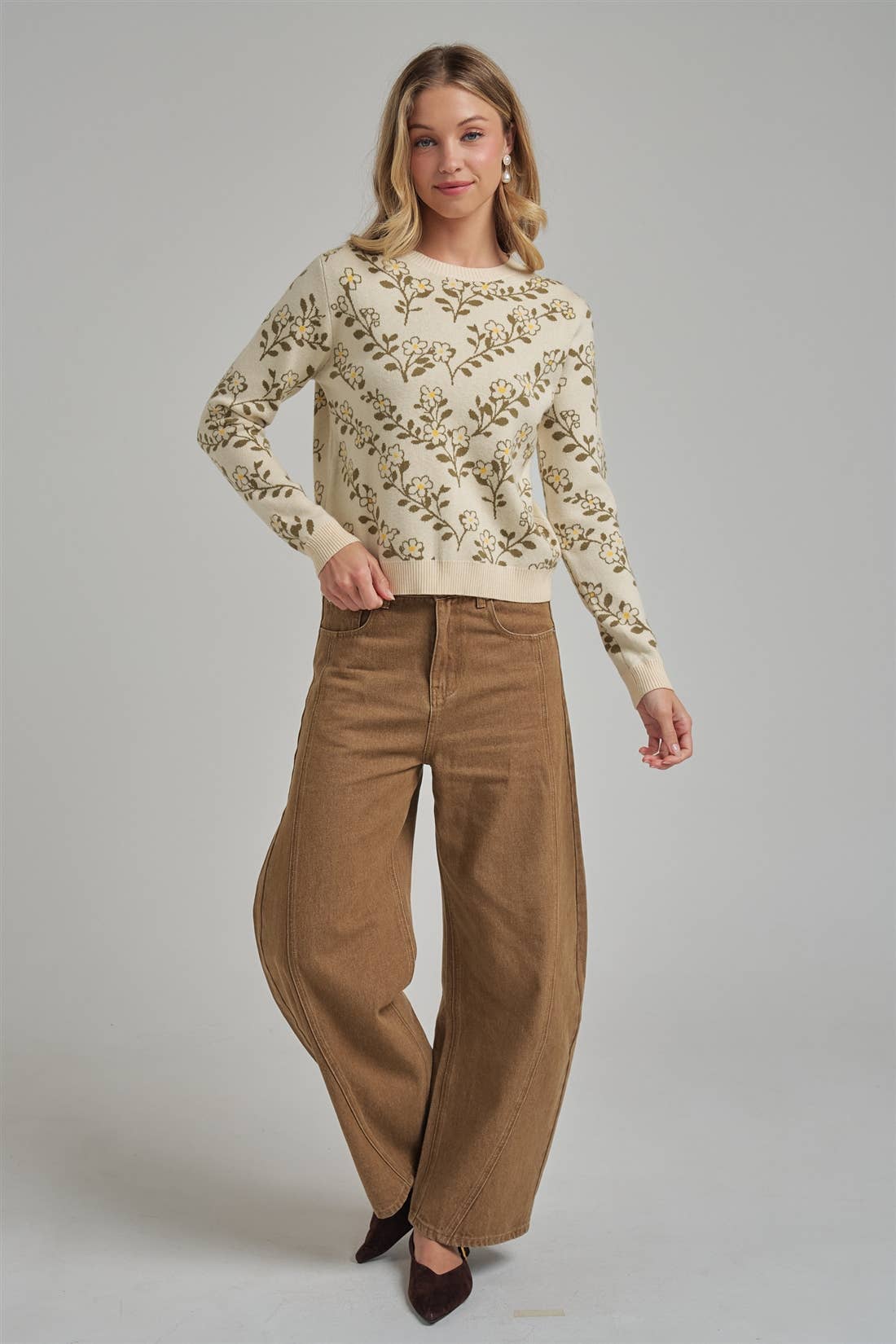 Cottage Floral Sweater