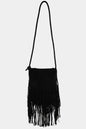 Faux Suede Fringe Bag