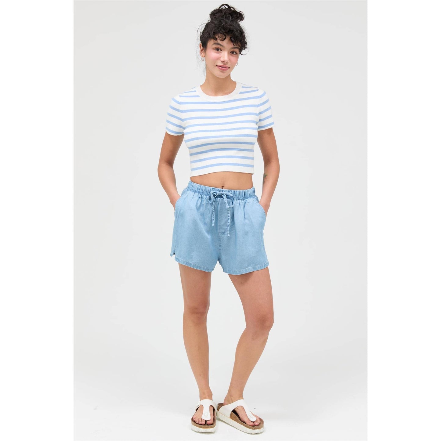Janie Lyocell Drawstring Shorts