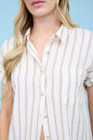 Polly Button Down Stripe Top
