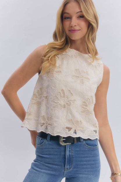 Romeo Sleeveless Lace Top