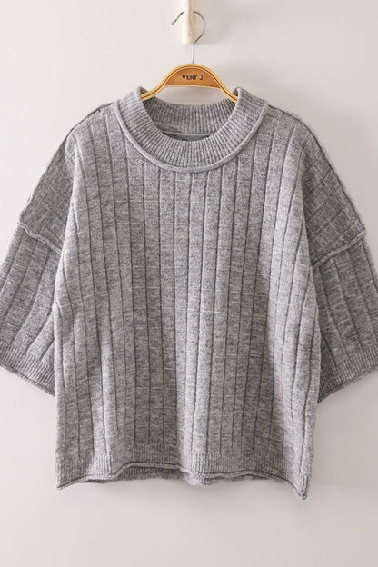 Ribbed Knit Sweater