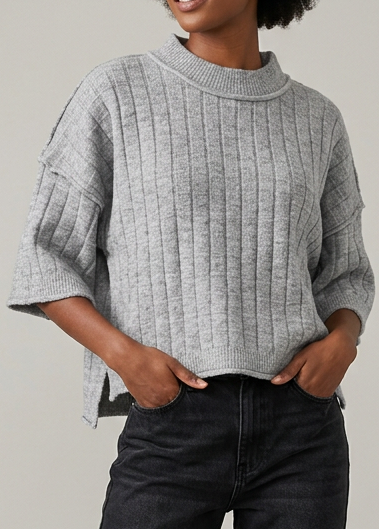 Ribbed Knit Sweater