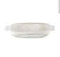 Paulownia Double Handle Tray in White