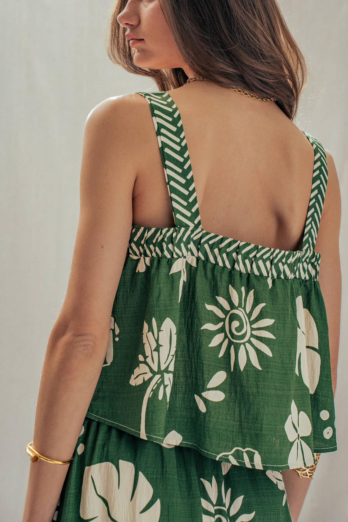 Tropical Print Maxi 2-Piece Set