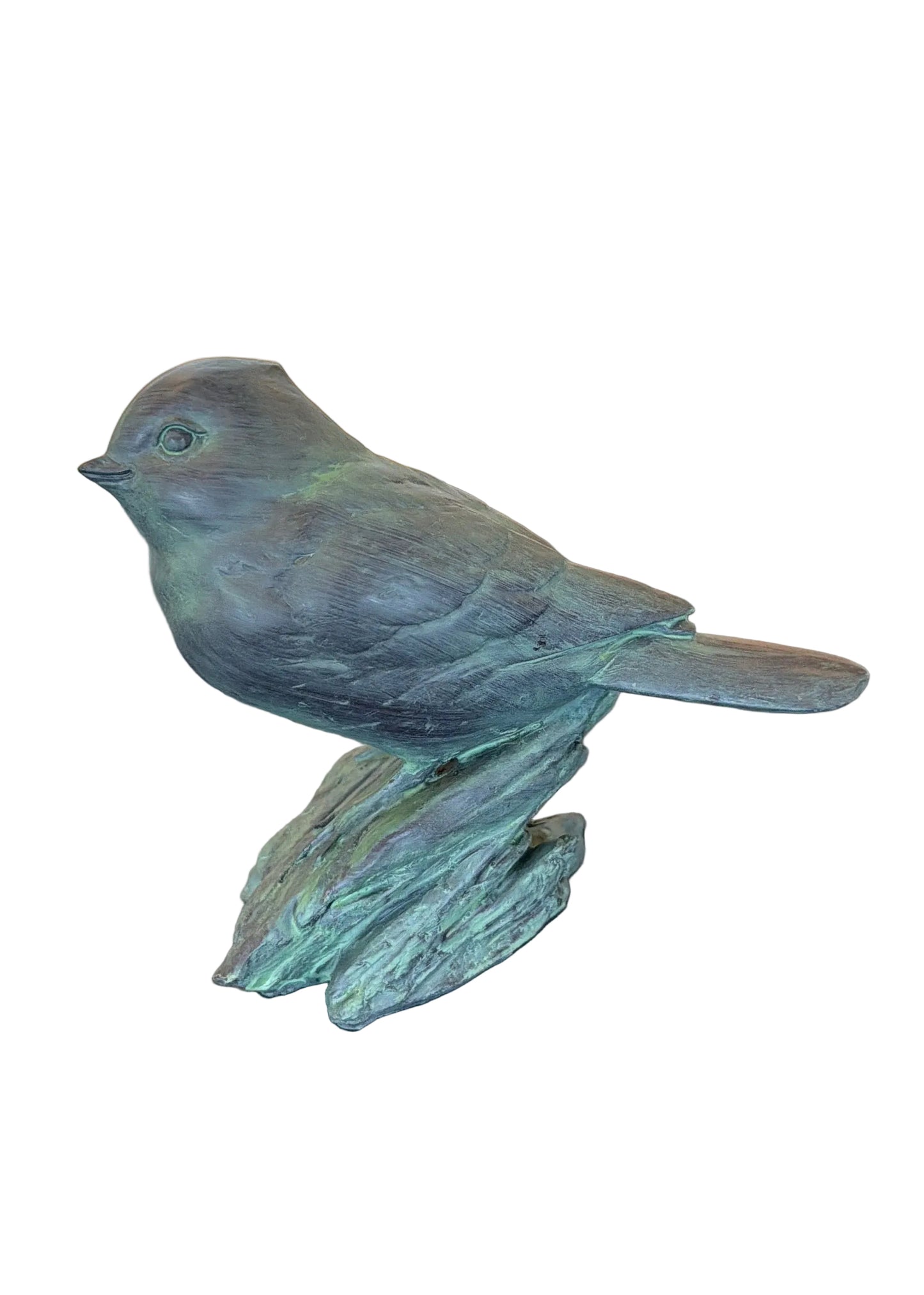 Chirp Resin Patina Bird