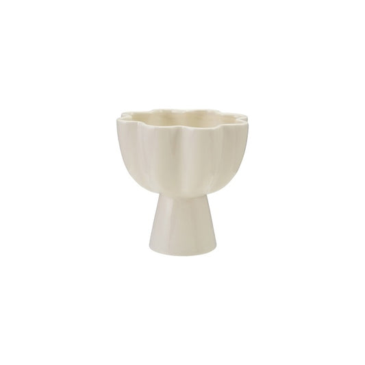 White Pedestal Bowl