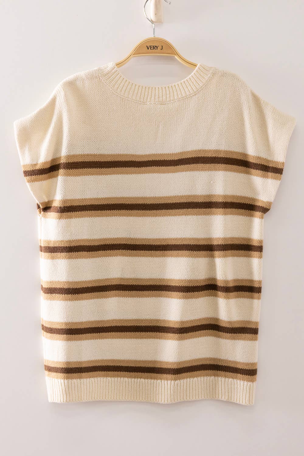 Structured Shoulder Stripe Vest