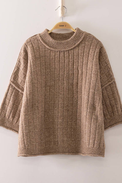Ribbed Knit Sweater