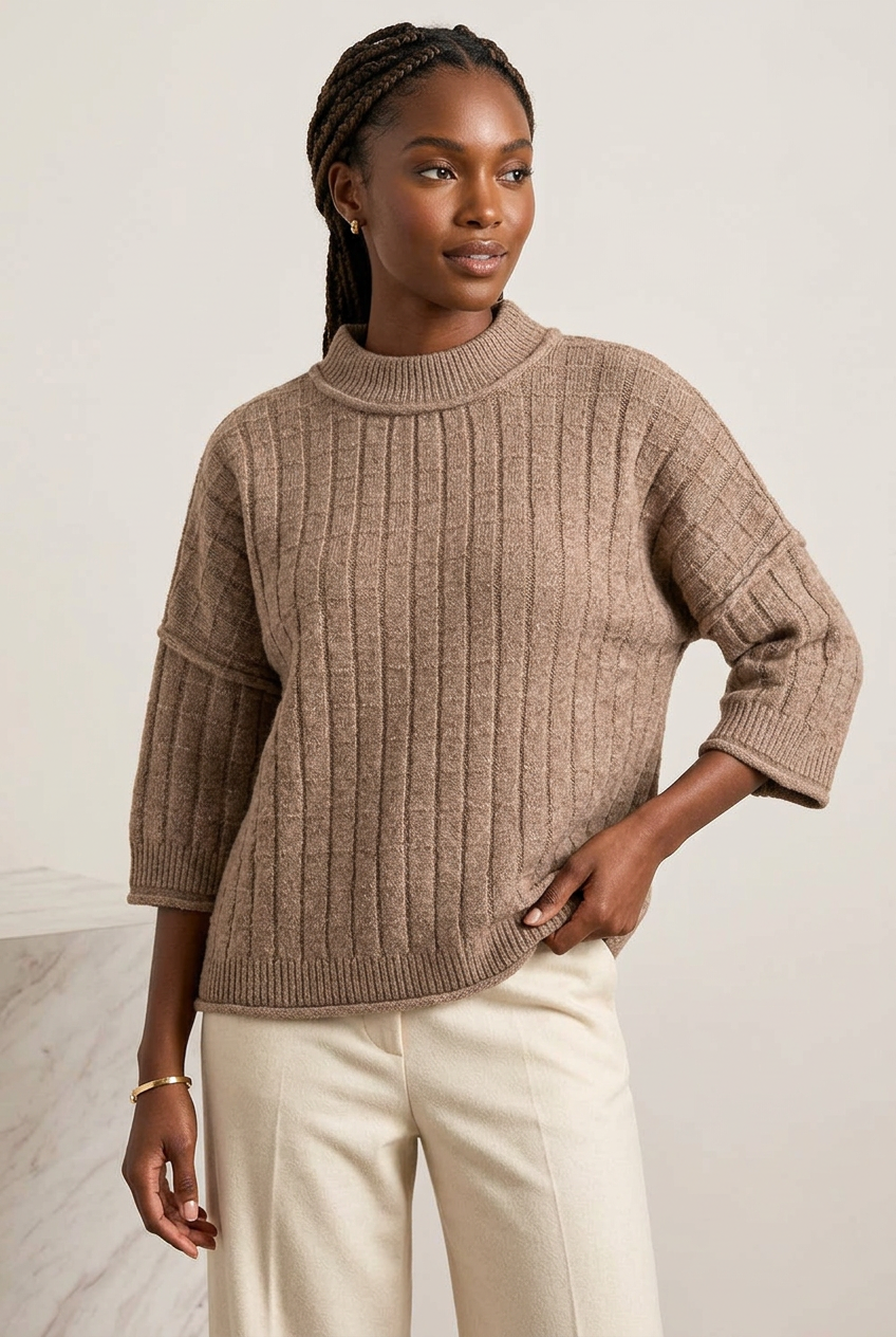 Ribbed Knit Sweater