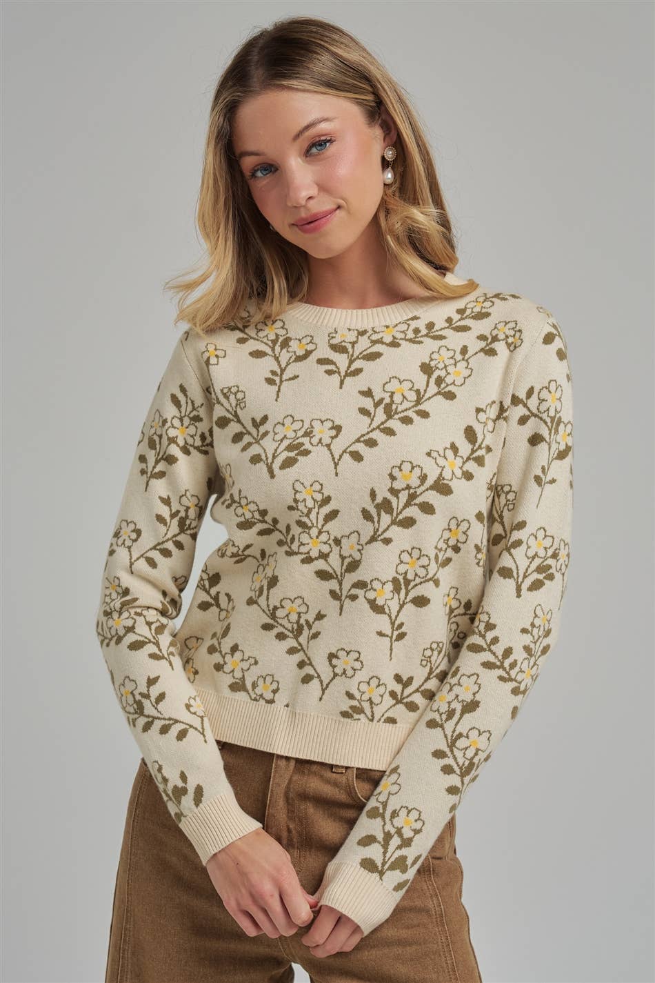 Cottage Floral Sweater