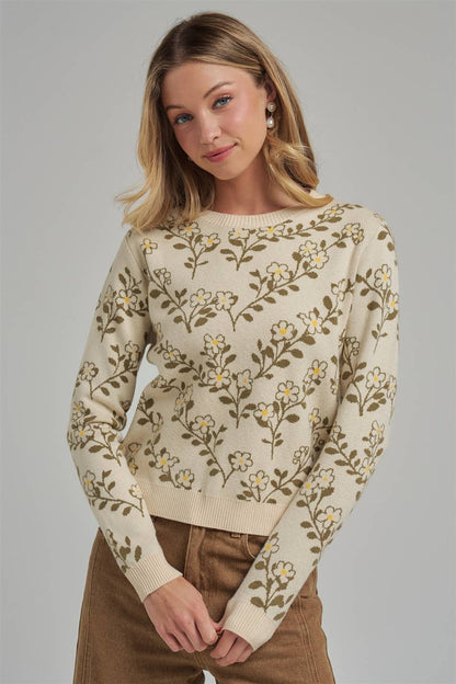 Cottage Floral Sweater
