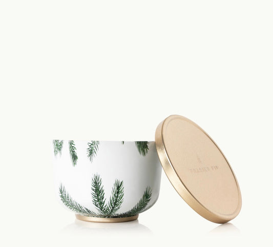 Frasier Fir Gold Lid Candle Tin