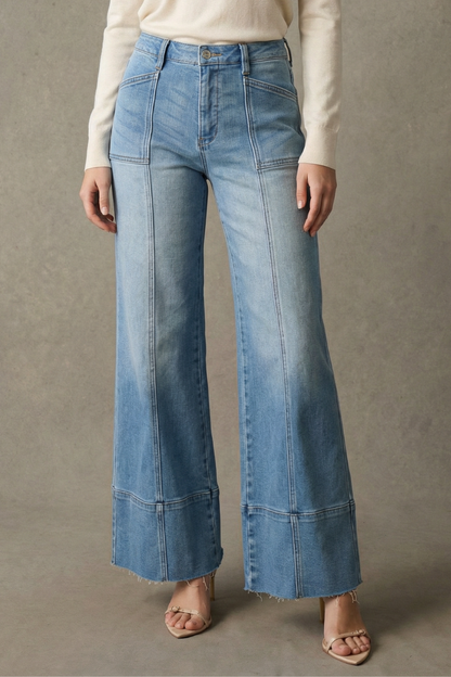 Tummy Control Palazzo Jeans