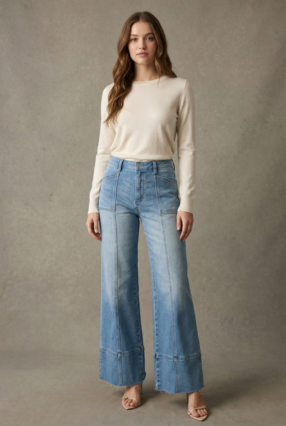 Tummy Control Palazzo Jeans