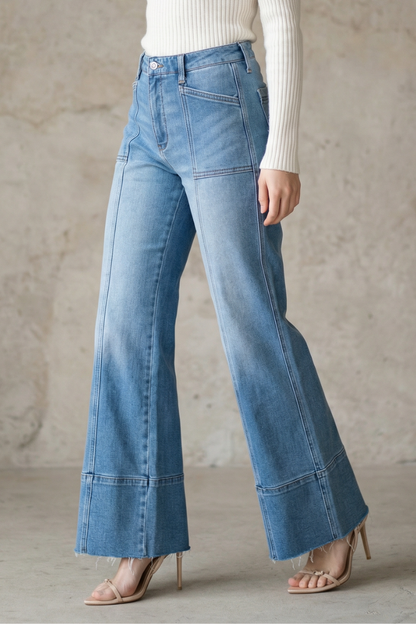 Tummy Control Palazzo Jeans