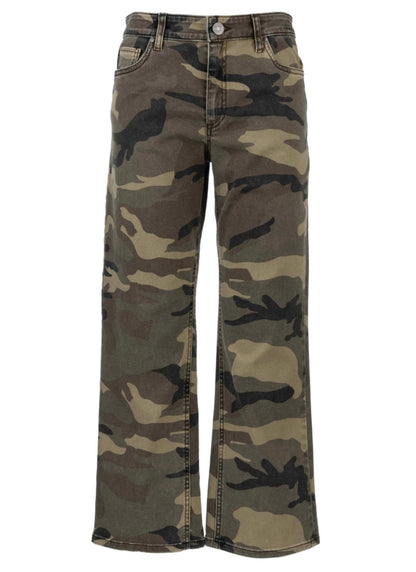 Kelsey High Rise Ankle Flare in Camo