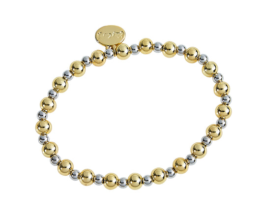 WR 4MM/6MM Gold/Silver Ball Bracelet