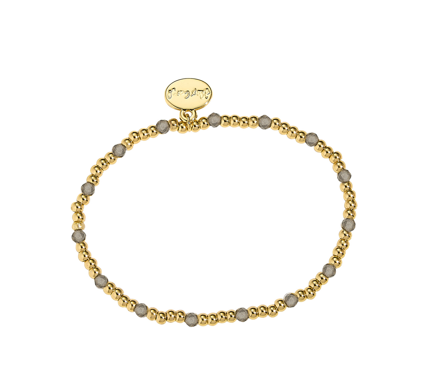 WR 3MM Gold Ball w/ Gemstone Bracelet